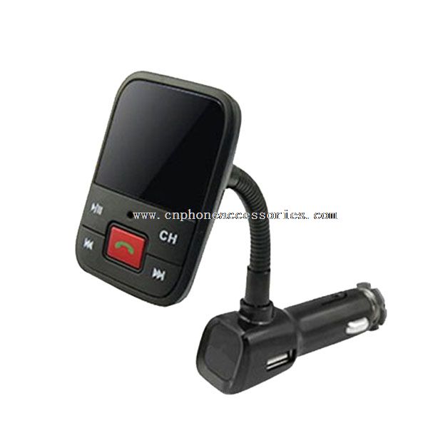 Bluetooth bil MP3-afspiller FM-sender med 5V 2.1a USB oplader