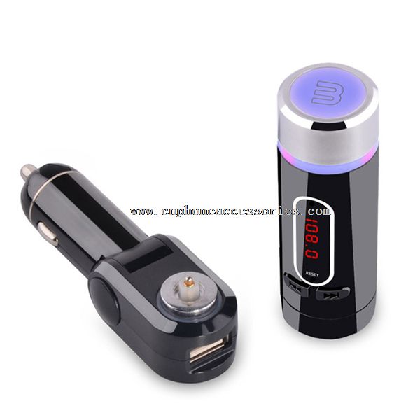 bluetooth fm transmitter car kit with 5V 2A usb charger