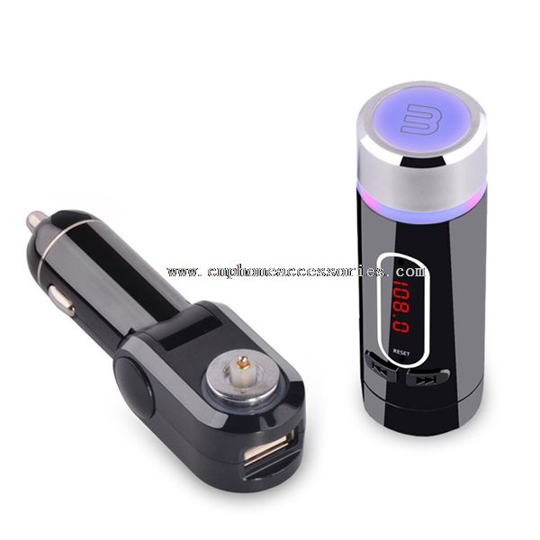 fm transmitter car kit Bluetooth dengan 5V 2A usb charger