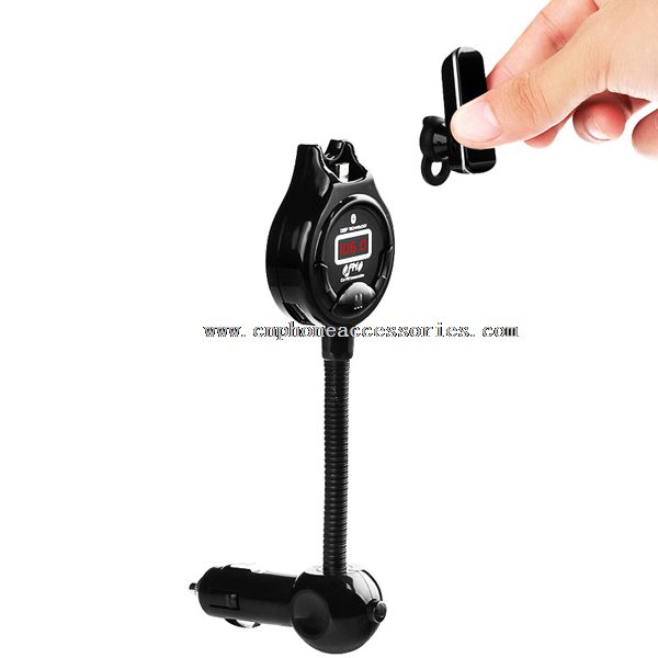 Bluetooth fm transmitter with car Bluetooth headset