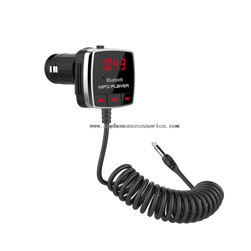 Car kit Bluetooth handsfree dengan pemancar fm