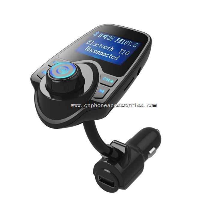 شاحن سيارة Bluetooth USB مع جهاز إرسال FM