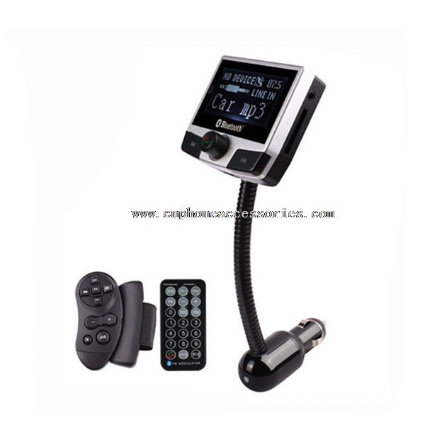 Car cigarette lighter bluetooth fm transmitter with steering wheel