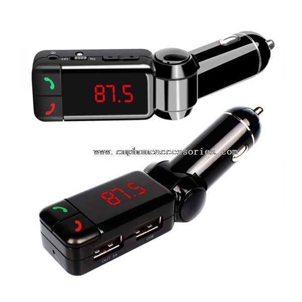 Car MP3 Player with LED Display Dual USB Charger