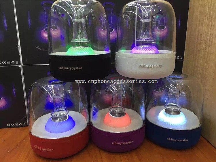 colorful spout light bluetooth speaker