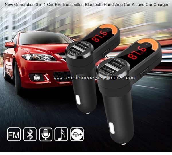 Duální USB auto Bluetooth