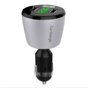 4 in 1 DC 5V 5A Portable Dual USB Car Charger with voltmeter images