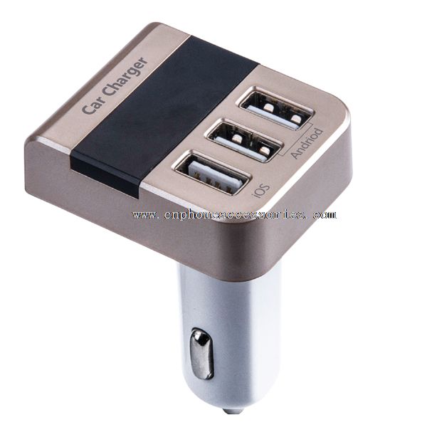 USB charger baterai mobil dengan tegangan meter