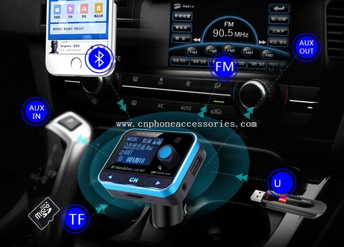 nadajnik fm bezprzewodowe bluetooth w samochodzie