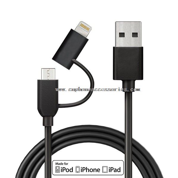 2 en 1 Usb Cable de datos Cables