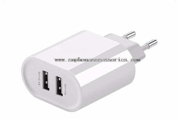 2 port pengisi baterai Usb perjalanan