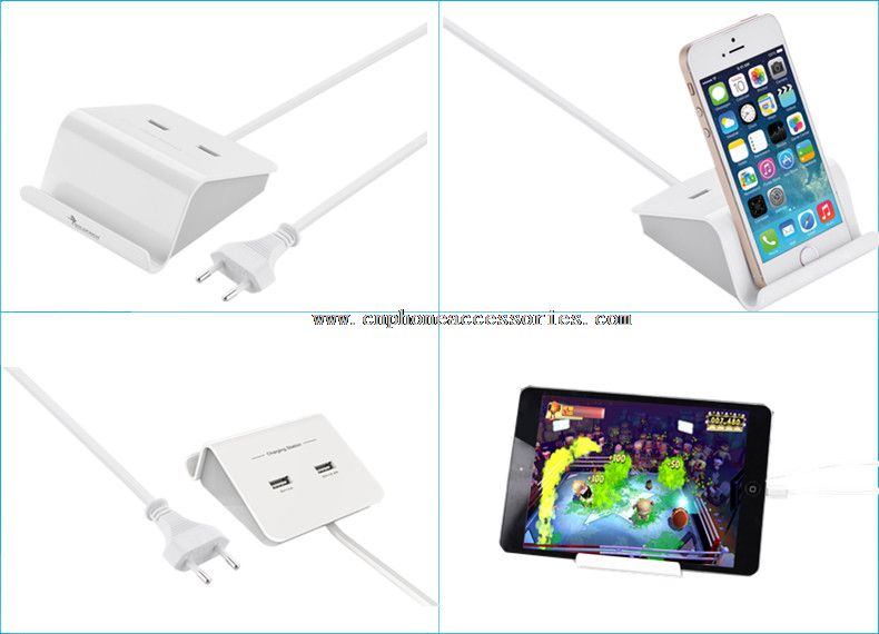 2 Ports USB Charging Station with Cradle