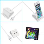 2 Ports USB Charging Station with Cradle images