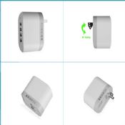 4 port bärbar USB-laddare images