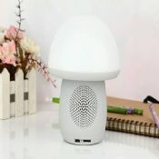 alto-falante bluetooth cogumelo mini com luz led images