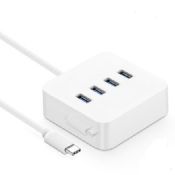 USB 3.0 type-c 4 porter hub med OTG funksjon images