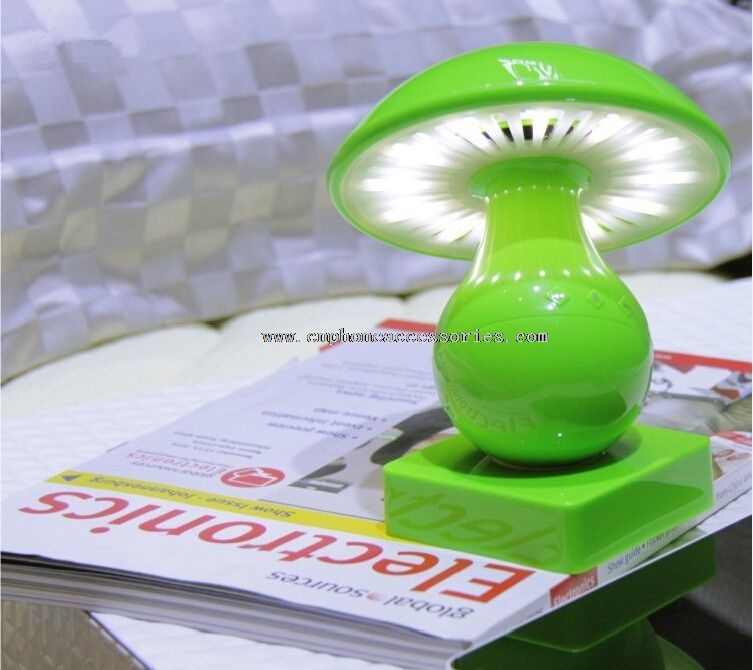 Sopp høyttaler trådløs bluetooth LED bordlampe