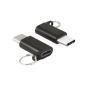 Micro USB to USB-C Adapter with Keychain micro usb cable small picture