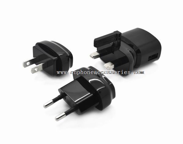 UK/USA/EU/AU Plug 1A 2.1A Mobile Tablet Use USB Wall Charger