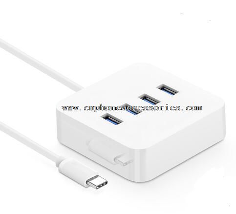 USB 3.0 type c 4 porte hub med OTG funktion