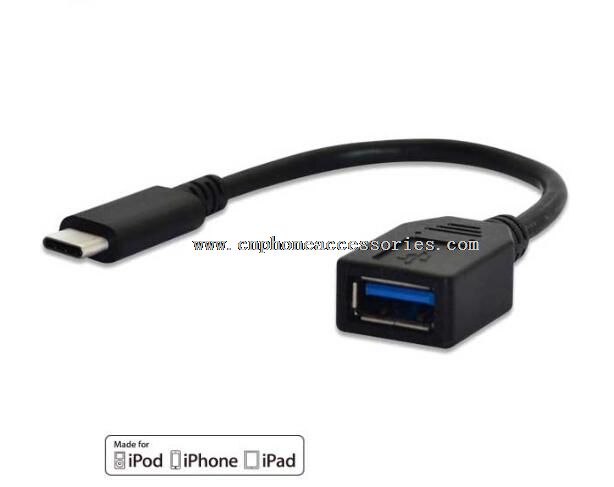 USB tyyppi C uros-USB A naaras adapteri