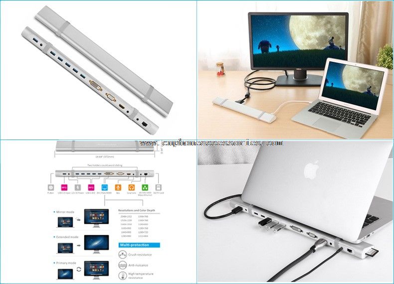 HUB USB 3.0 5 port Display Docking Station