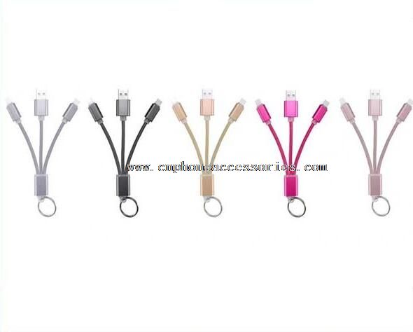 2 in1 Key Chain USB Sync Charger Cable