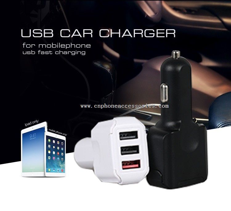 3USB Type-c quick travel car charger