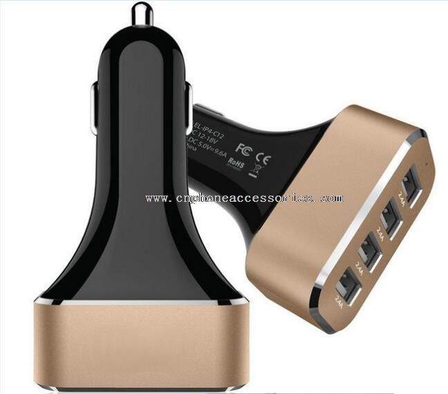 4 puertos usb cargador de coche