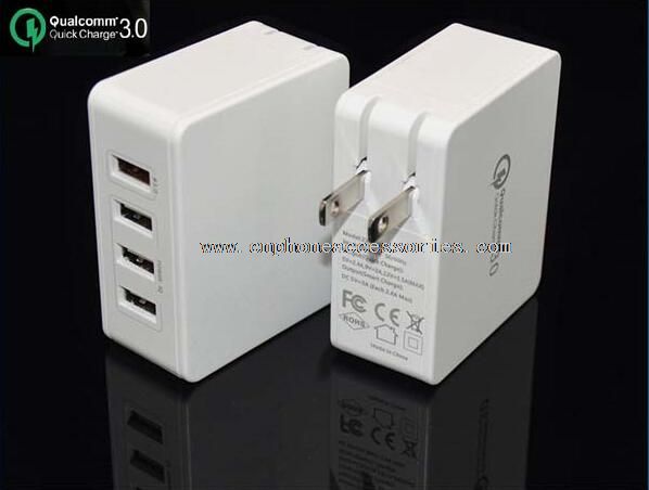 4 porte usb rejselader