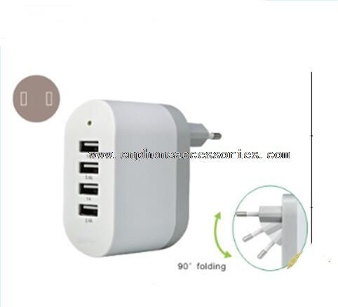 48W ce rosh usb caricabatteria con spina piegato