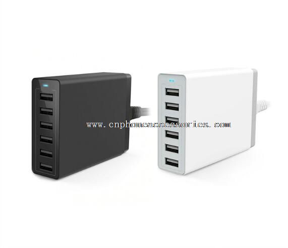 5V 60W 6 Port USB Power Port Home Wall Travel Charger