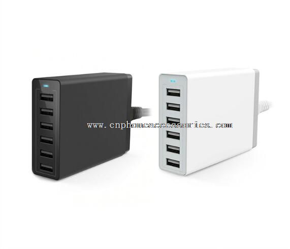 5V 60W 6 Port USB strøm-Port hjem væg rejselader