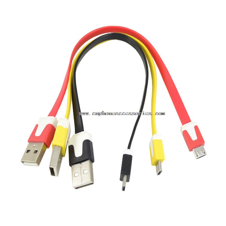 Ploché nudle mikro USB nabíjecí kabel