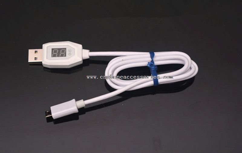 LCD current display usb charger cable