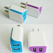 جهانی USB 2 پورت ما / پلاگین اروپا سفر خانه دیوار شارژر برق شهری images