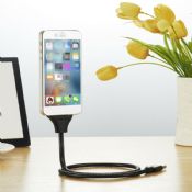 USB 8pin Charging Cable Stand 2 in 1 for Iphone 5/6/7 images