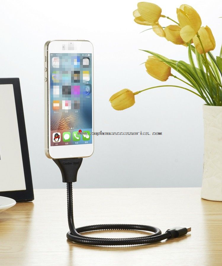 8 broches USB Charging Cable Stand 2 en 1 pour Iphone 5/6/7