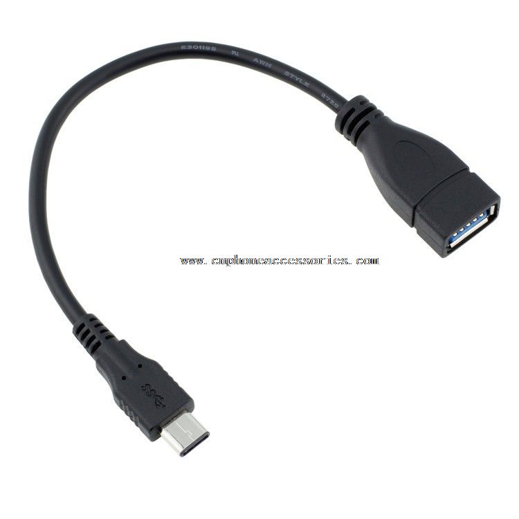 kabel perempuan USB tipe c otg