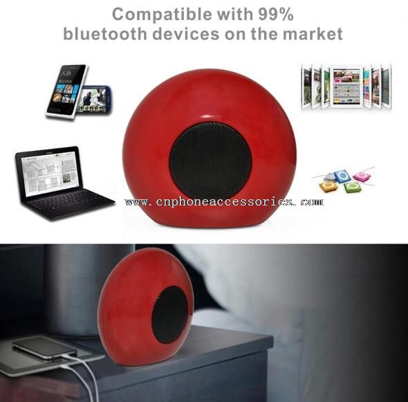 led light red bluetooth speaker