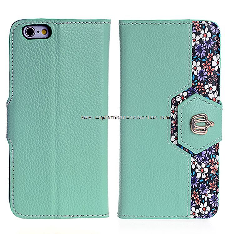 2 in 1 Detachable Leather Mobile Phone Case with Two Card Slot for Iphone 6