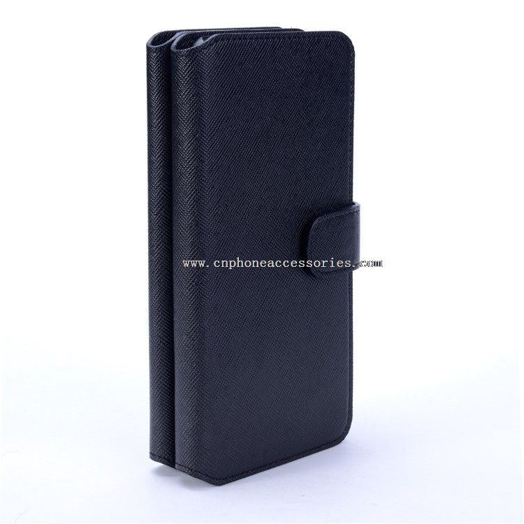 Staccabile portafoglio Smartphone in pelle per Iphone6 con otto scomparti per carte