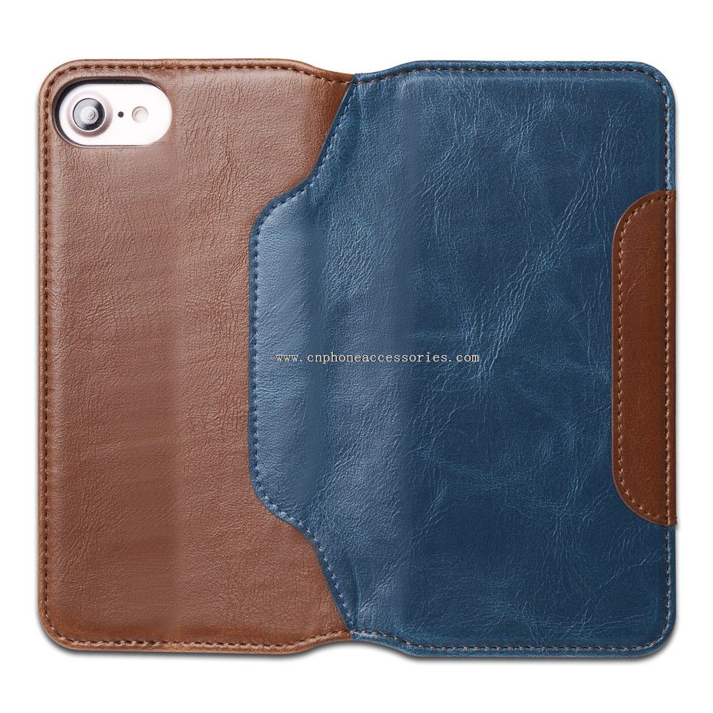 Modis filp telepon Pu leather case untuk iphone 7