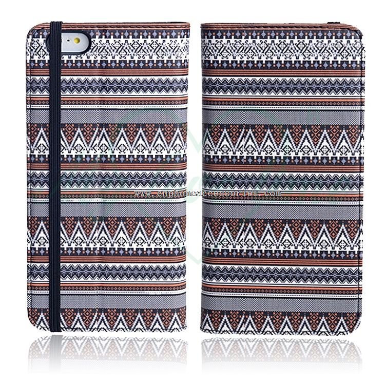 Leather Phone Case with wallet for iPhone 6 Plus with TPU Shell
