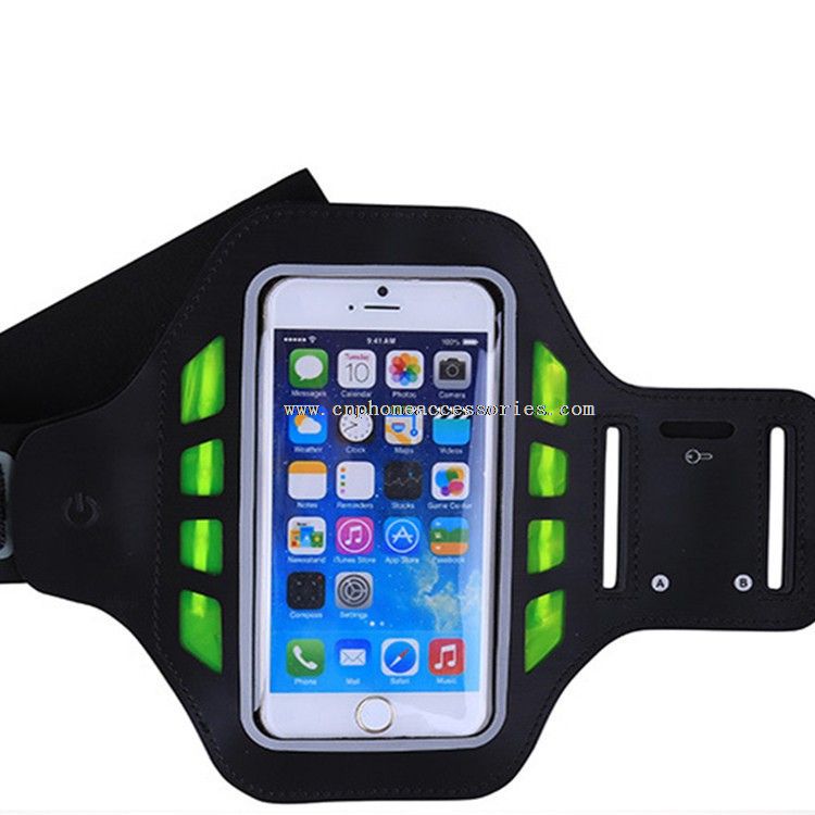 LED running mobile phone armband