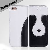 Panda serien telefon lærveske for iphone 6 images