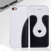 Panda series leather phone case for iphone 6 images