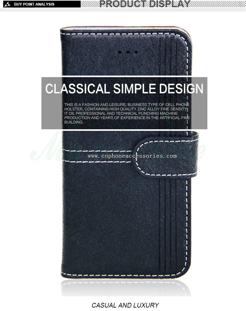 Wallet Case for Iphone6 with Two Card Slots