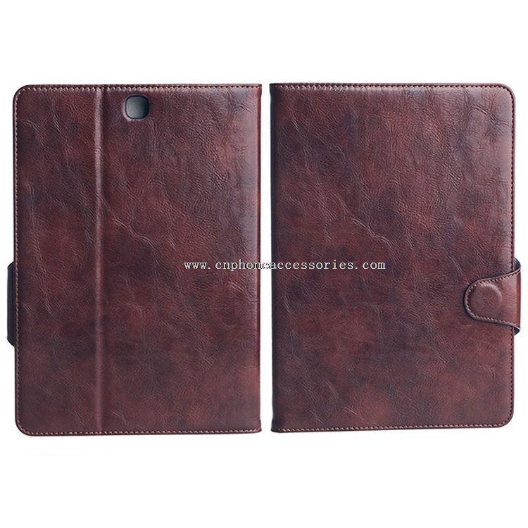 Brown Vintage Flip Case Cover For Samsung Galaxy Tab5