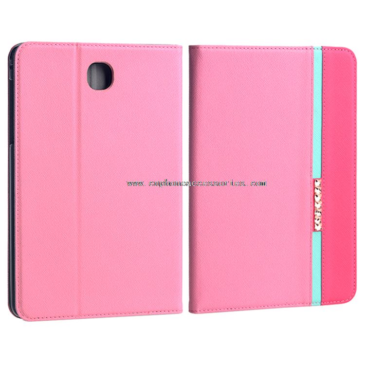 Caz de diamant roz fată şi Cover pentru Samsung Galaxy Tab5
